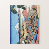 Landschap Cool oriental japanese Hokusai Fuji Uitz Legpuzzel (Verticaal)