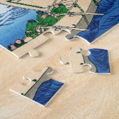 Landschap Cool oriental japanese Hokusai Fuji Uitz Legpuzzel (Zijkant)