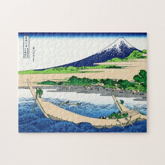 Landschap Cool oriental japanese Hokusai Fuji Uitz Legpuzzel (Horizontaal)