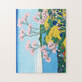 Landschap Cool oriental japanese Hokusai Fuji Uitz Legpuzzel