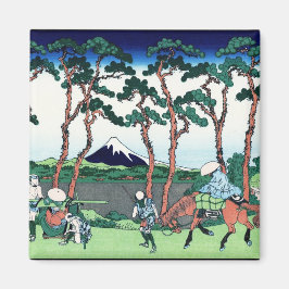 Landschap Cool oriental japanese Hokusai Fuji Uitz Magneet
