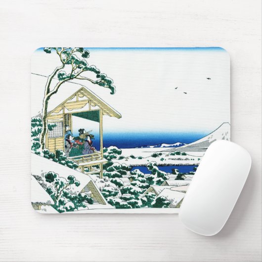 Landschap Cool oriental japanese Hokusai Fuji Uitz Muismat (Met muis)