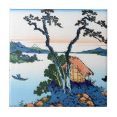 Landschap Cool oriental japanese Hokusai Fuji Uitz Tegeltje (Voorkant)