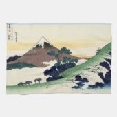 Landschap Cool oriental japanese Hokusai Fuji Uitz Theedoek (Horizontaal)