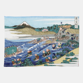 Landschap Cool oriental japanese Hokusai Fuji Uitz Theedoek