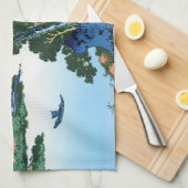 Landschap Cool oriental japanese Hokusai Fuji Uitz Theedoek (Quarter Fold)