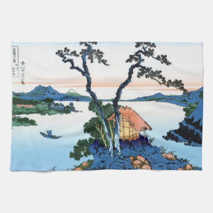 Landschap Cool oriental japanese Hokusai Fuji Uitz Theedoek