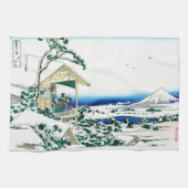 Landschap Cool oriental japanese Hokusai Fuji Uitz Theedoek (Horizontaal)