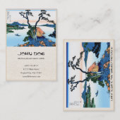 Landschap Cool oriental japanese Hokusai Fuji Uitz Visitekaartje (Voorkant / Achterkant)
