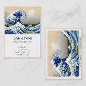 Landschap Cool oriental japanese Hokusai Fuji Uitz Visitekaartje (Voorkant / Achterkant)