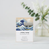 Landschap Cool oriental japanese Hokusai Fuji Uitz Visitekaartje (Staand voorkant)