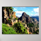 Landschap Corsica Poster (Voorkant)