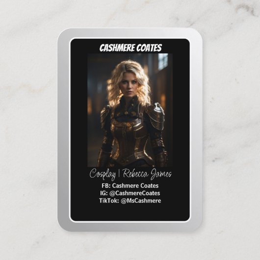 Landschap Coscards | Aangepaste Cosplay Trading Ka Visitekaartje (Achterkant)
