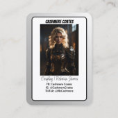 Landschap Coscards | Aangepaste Cosplay Trading Ka Visitekaartje (Achterkant)