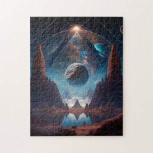 Landschap Cosmic Fantasy Legpuzzel