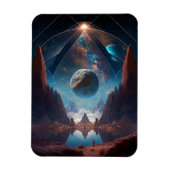 Landschap Cosmic Fantasy Magneet (Verticaal)