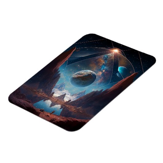 Landschap Cosmic Fantasy Magneet (Linkerzijde)
