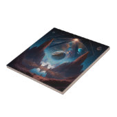 Landschap Cosmic Fantasy Tegeltje (Zijkant)