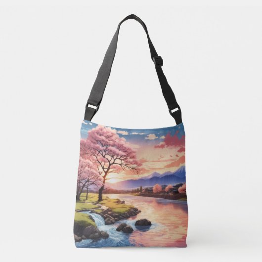landschap crossbody tas (Voorkant)