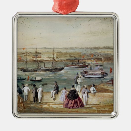 Landschap Cuba Metalen Ornament (Voorkant)