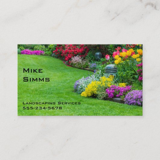 Landschap, dagverzorging, tuinman, professioneel visitekaartje (Voorkant)