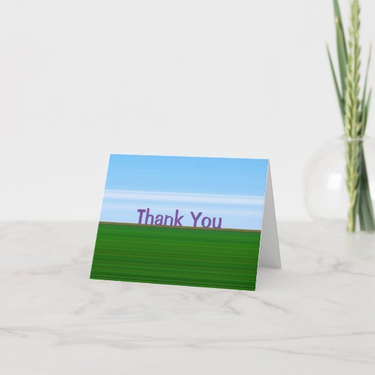Landschap "Dank u" Bedankkaart (Voorkant)