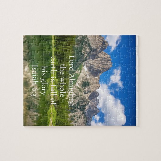 Landschap De hele aarde is vol van zijn glorie Legpuzzel (Horizontaal)