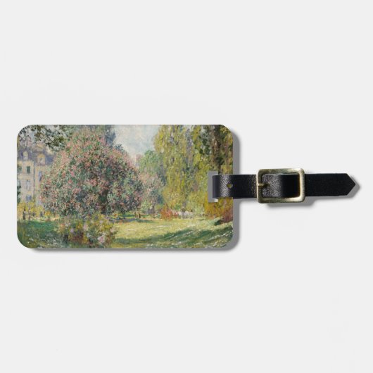 Landschap: De Parc Monceau - Claude Monet Bagagelabel (Voorkant horizontaal)