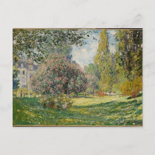 Landschap - De Parc Monceau - Claude Monet Briefkaart (Voorkant)