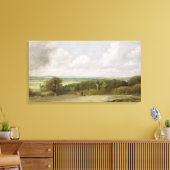 Landschap: De ploegende scène in Suffolk (een Summ Canvas Afdruk (Insitu (Woonkamer))