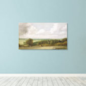 Landschap: De ploegende scène in Suffolk (een Summ Canvas Afdruk (Insitu (Houten vloer))