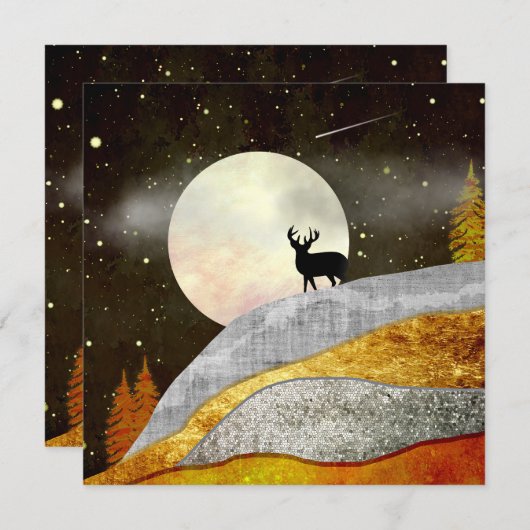 Landschap Deer Moon (Voorkant / Achterkant)