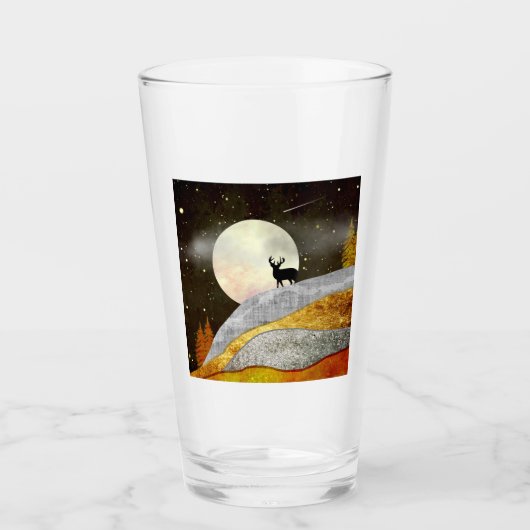 Landschap Deer Moon Glas (Voorkant)