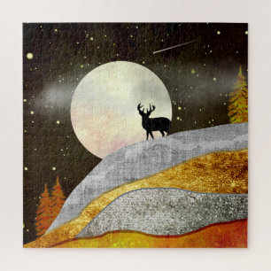 Landschap Deer Moon Legpuzzel