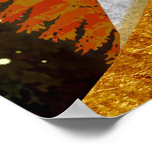 Landschap Deer Moon Poster (Hoek)