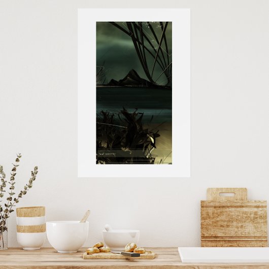 Landschap (derde deel) poster (Keuken)
