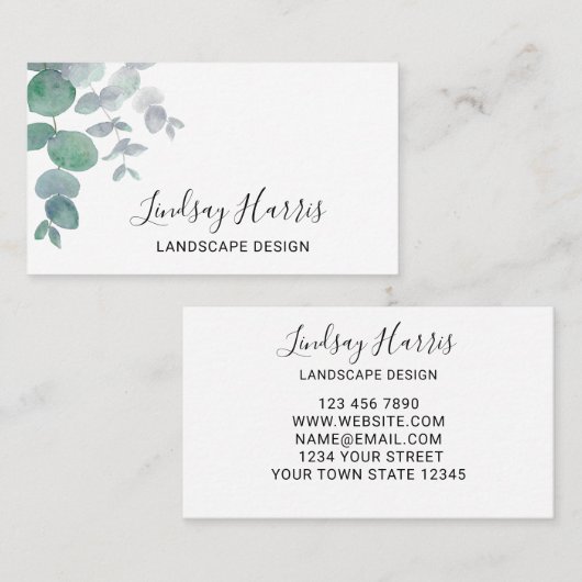 Landschap Design Greenery Visitekaartje (Voorkant / Achterkant)