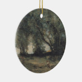Landschap (door Camille Corot) Keramisch Ornament (Rechts)