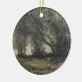 Landschap (door Camille Corot) Keramisch Ornament (Links)