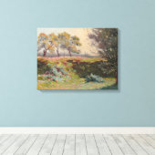 Landschap (door Léo Gausson) Canvas Afdruk (Insitu (Houten vloer))