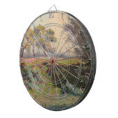 Landschap (door Léo Gausson) Dartbord (Voorkant Rechts)