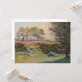 Landschap (door Léo Gausson) Kaart (Voorkant / Achterkant in situ)