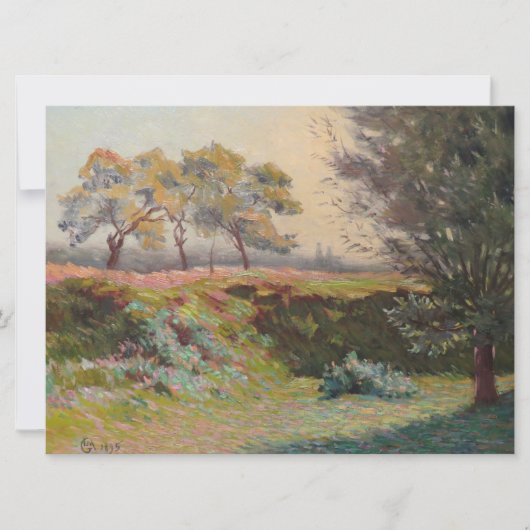 Landschap (door Léo Gausson) Kaart (Voorkant)