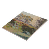 Landschap (door Léo Gausson) Tegeltje (Zijkant)