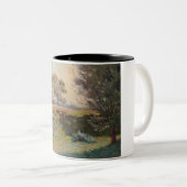 Landschap (door Léo Gausson) Tweekleurige Koffiemok (Voorkant rechts)