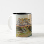 Landschap (door Léo Gausson) Tweekleurige Koffiemok (Voorkant links)