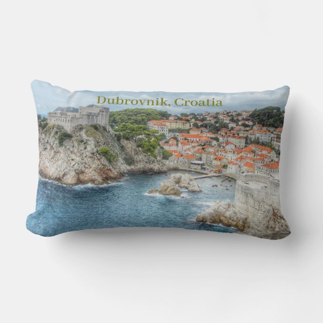 Landschap Dubrovnik Zuid-Kroatië Kussen (Voorkant)
