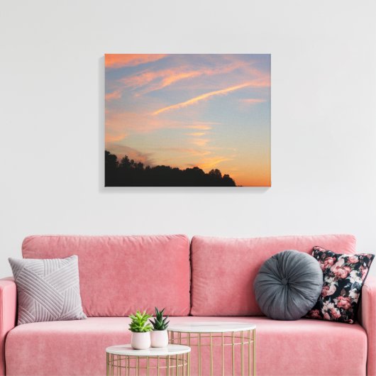 Landschap Elkridge Sunset Maryland Canvas Afdruk (Insitu (Woonkamer))