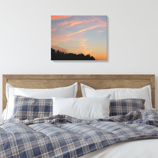 Landschap Elkridge Sunset Maryland Canvas Afdruk (Insitu (Slaapkamer))