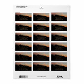 Landschap Elkridge Sunset Maryland Etiket (Full Sheet)